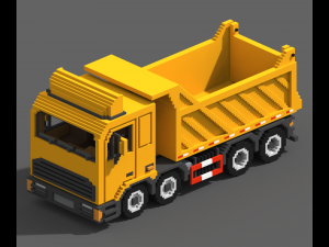 Voxel Tipper Truck 3D-Modell