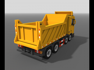 Voxel Tipper Truck Modèle 3D