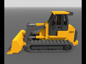 Voxel Crawler Loader 3D Model