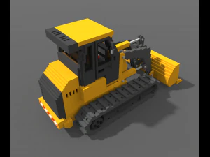 Voxel Crawler Loader 3D Model