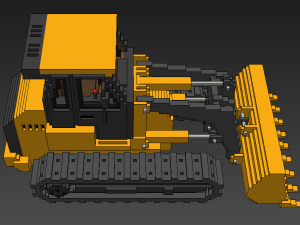 Voxel Crawler Loader 3D-Modell