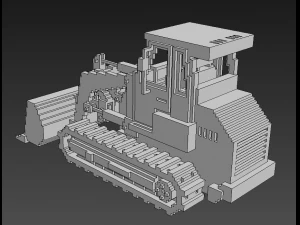 Voxel Crawler Loader 3D Model