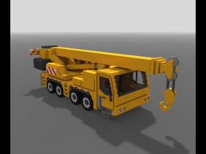 Voxel Crane Truck 3D 模型