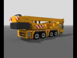 Voxel Crane Truck 3D 模型