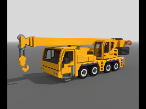 Voxel Crane Truck 3D 模型