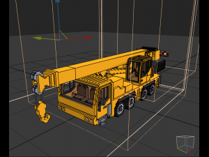 Voxel Crane Truck 3D 模型