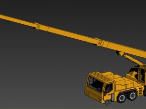 Voxel Crane Truck 3D 模型