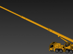 Voxel Crane Truck 3D 模型