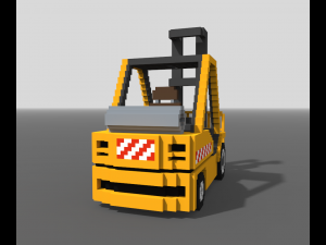 Voxel Forklift Model 3D