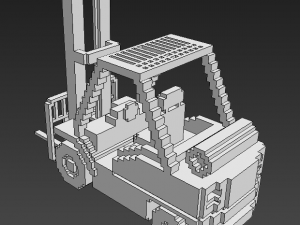 Voxel Forklift Model 3D