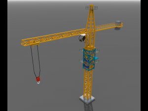Voxel Tower Crane Modelo 3D