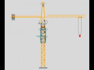 Voxel Tower Crane Modelo 3D