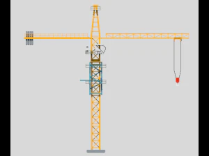 Voxel-Turmdrehkran 3D Modell
