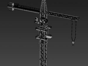 Voxel Tower Crane Modelo 3D