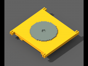 Voxel Tower Crane Modelo 3D