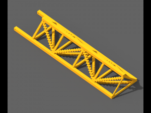 Voxel Tower Crane Modelo 3D