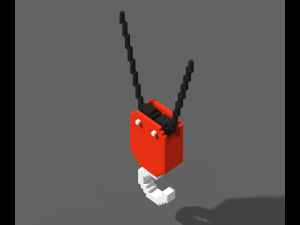 Voxel Tower Crane Modelo 3D