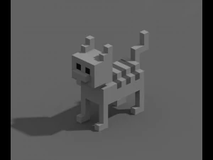 Voxel-dieren 3D Model