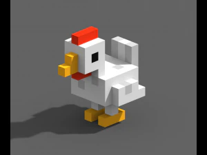 Voxel-dieren 3D Model
