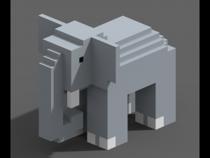 Voxel Animals 3D Модель