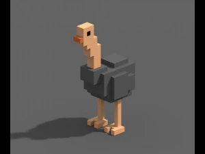 Voxel-dieren 3D Model