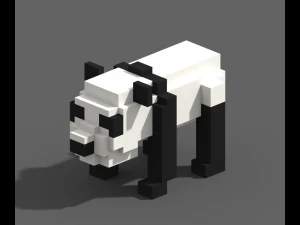 Voxel-dieren 3D Model