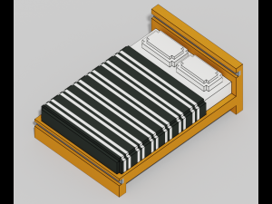 Voxel Furniture Pack 99 Items 3D Model