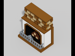 Voxel Furniture Pack 99 Items 3D Model