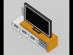 Voxel Furniture Pack 99 Items 3D Model