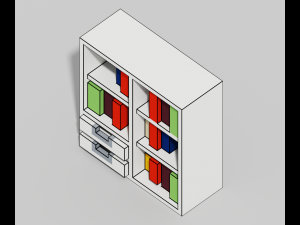 Voxel Furniture Pack 99 Items 3D Model