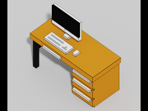 Voxel Furniture Pack 99 Items 3D Model