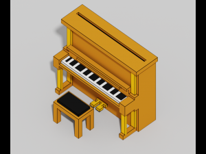 Voxel Furniture Pack 99 Items 3D Model
