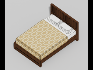 Voxel Furniture Pack 99 Items 3D Model