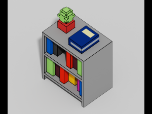 Voxel Furniture Pack 99 Items 3D Model