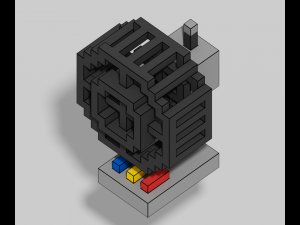 Voxel Furniture Pack 99 Items 3D Model