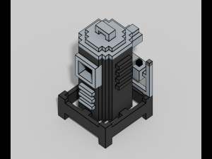 Voxel Furniture Pack 99 Items 3D Model