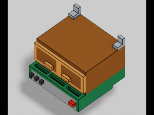 Voxel Furniture Pack 99 Items 3D Model