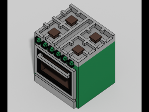 Voxel Furniture Pack 99 Items 3D Model