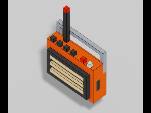 Voxel Furniture Pack 99 Items 3D Model