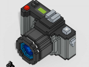 Voxel Electronics Pack 20 Items 3D Model
