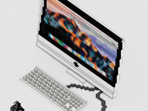 Voxel Electronics Pack 20 Items 3D Model
