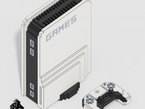 Voxel Electronics Pack 20 Items 3D Model