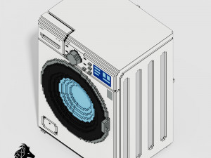 Voxel Electronics Pack 20 Items 3D Model