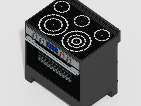 Voxel Electronics Pack 20 Items 3D Model