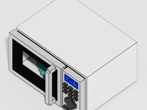 Voxel Electronics Pack 20 Items 3D Model