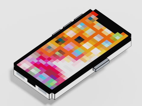 Voxel Electronics Pack 20 Items 3D Model