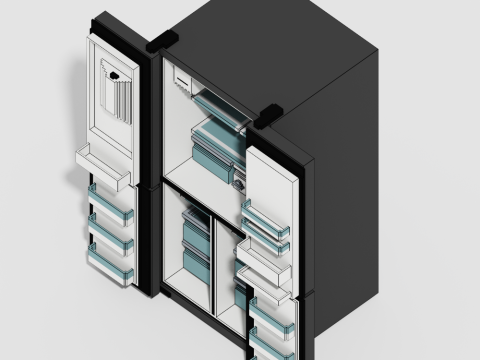 Voxel Electronics Pack 20 Items 3D Model
