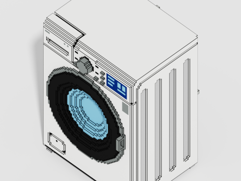 Voxel Electronics Pack 20 Items 3D Model