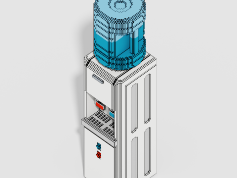 Voxel Electronics Pack 20 Items 3D Model