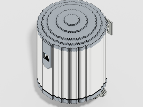 Voxel Electronics Pack 20 Items 3D Model